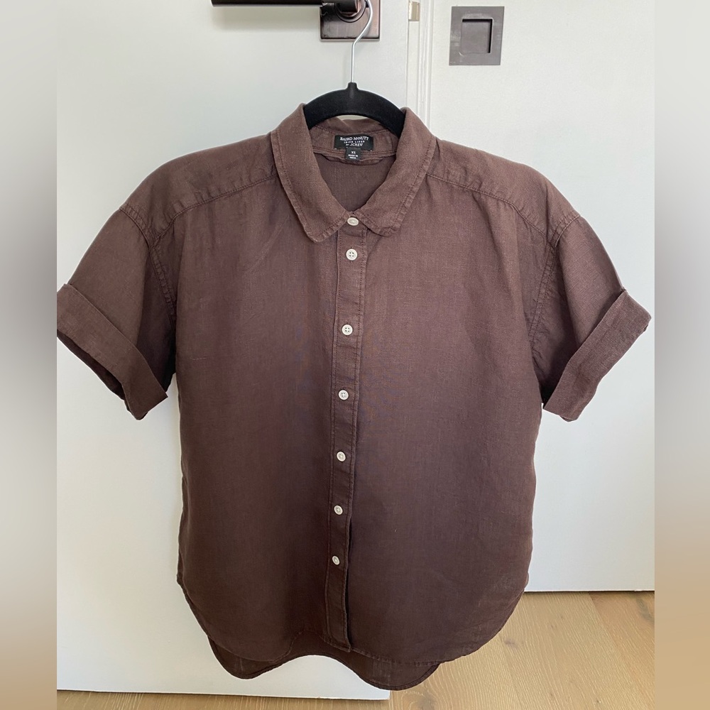 J Crew x Baird McNutt Irish Short Sleeve Linen